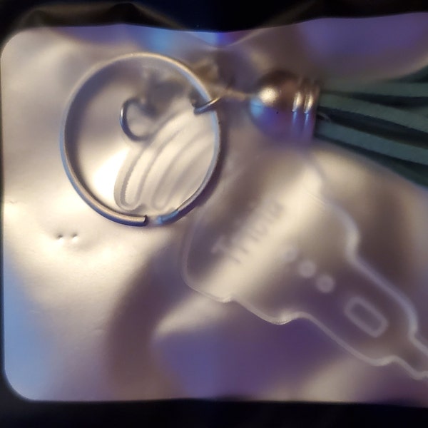 Sonographer In Progress Keychain - Medical Ultrasound Student Gift, Stainless Steel - View #4