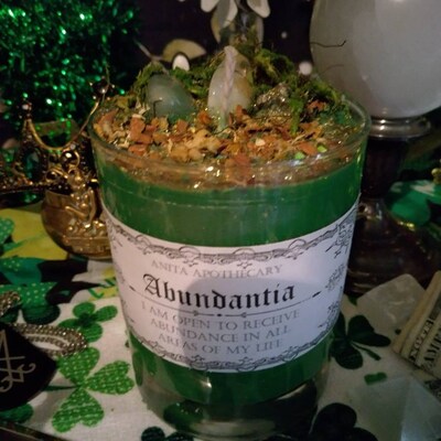 Abundantia Ritual Candle Anita Apothecary, Manifesting Candle ...