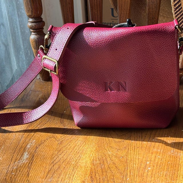 Leather Crossbody Bag. Leather Bag. Handmade Leather Bag. UN