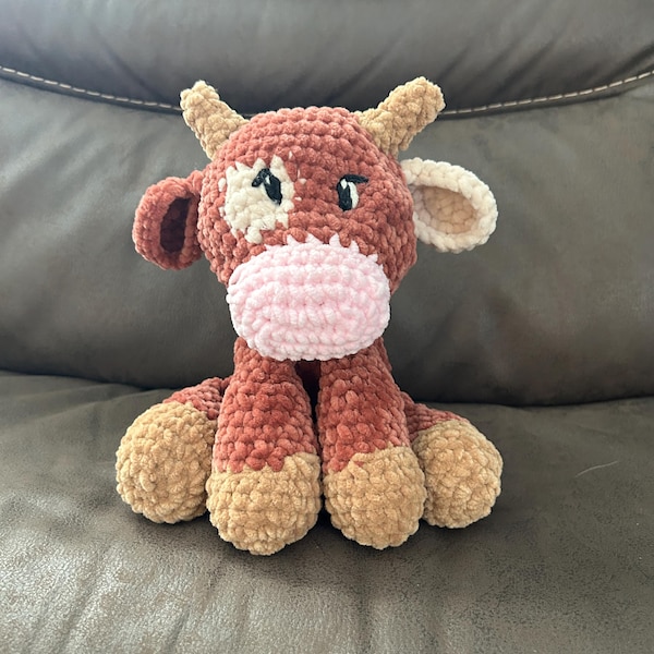 Sitting Cow Pattern Crochet Sitting Cow Pattern Bull Amigurumi Stuffed Animal Tutorial - Etsy