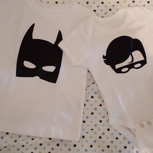 Matching Batman \u0026 Robin Sibling Shirts 