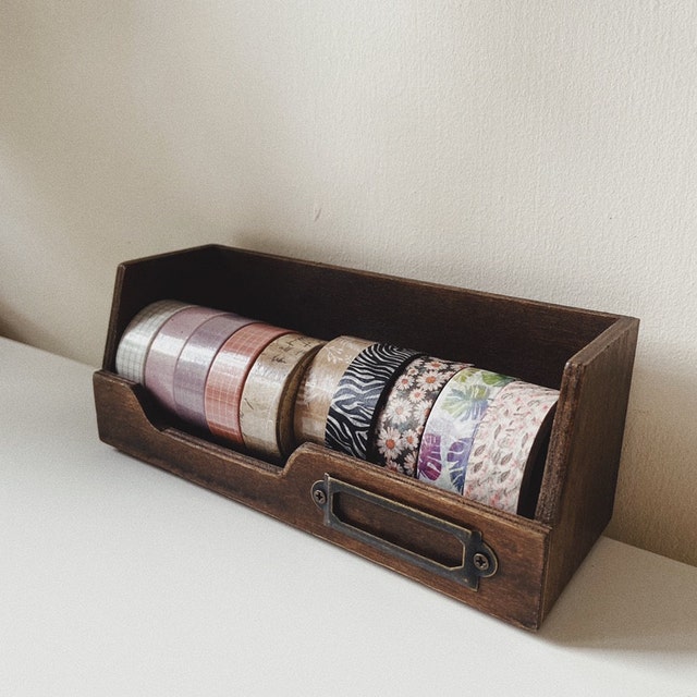 Wooden Washi Tape Storage Case/ Washi Tape Organizer/ Masking Tape  Organizer / Washi Tape Holder/ Cosmetic Case/wooden Frame for Washi Tape 