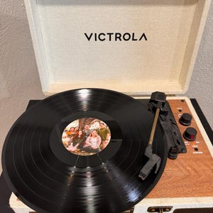 Custom Vinyl Records with your Mixtape & Pictures in a Vintage Cover, 7 or 12 inch LP, 2 Sides, 40 mins, 10 Songs, Anniversary Gift for Him