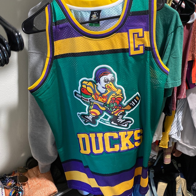 Maglie Hockey Mighty Ducks - Conway, Banks, Goldberg | Maglie Cucite Anni 90 - Foto 12