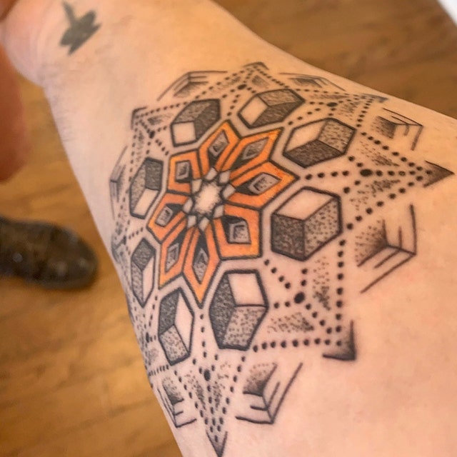 Geometry half sleeve by Cory Ferguson: TattooNOW