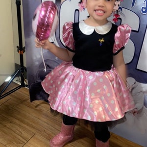 Guirca Fiestas Kostüm „Kleine Maus“ – Rosa-schwarzes Outfit Für Kinder