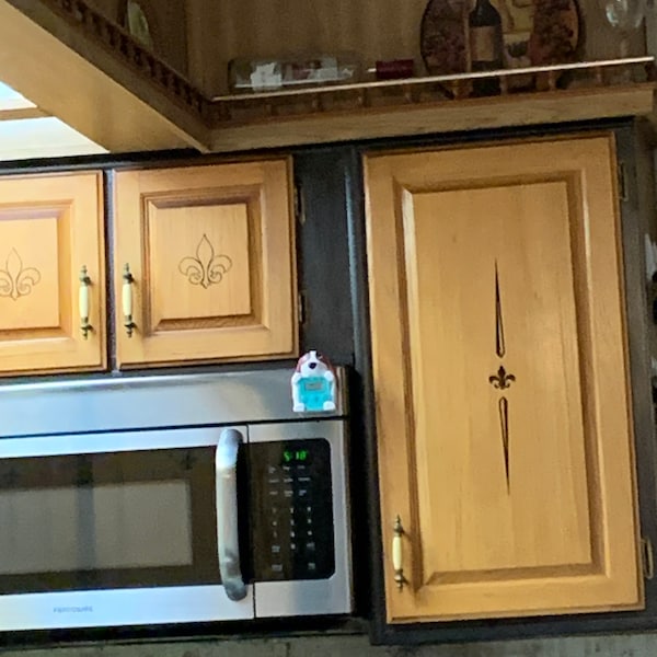 Kitchen Cabinet Decals - Fleur Di Lis Theme - Etsy