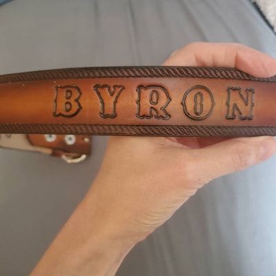 Personalized Leather Belt / Deer / Wildlife / Free Name / Free Shipping ...