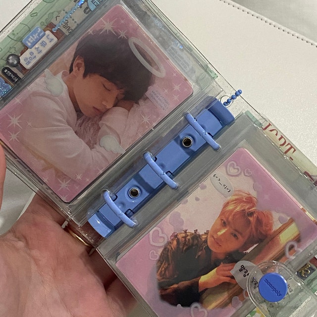 Kpop Photocard Frame Card, Pink Angel Deco Frame, Kpop