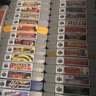 Nintendo N64 End Labels includes Full Library - Etsy