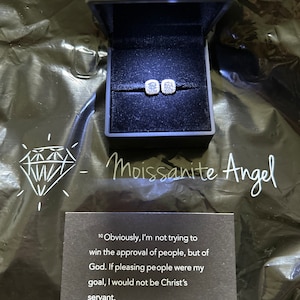 V3 Jewelry Stud Set of Two Moissanite Earrings with Sterling Silver and Gold Over Sterling Silver main image 0
