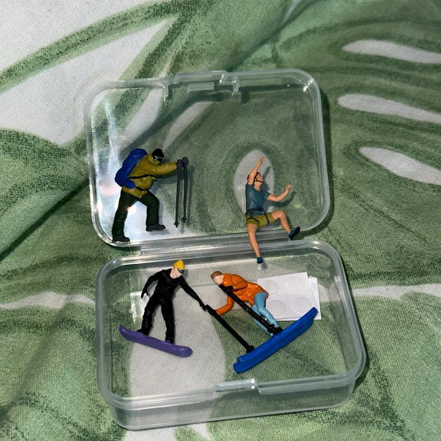 MINUSCULES FIGURINES D'HOMMES à l'échelle 1/64 pour la scène de rue de