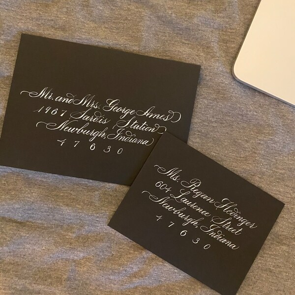 Custom Lettered Tag -hand Written Names in Your Choice of Calligraphy ...