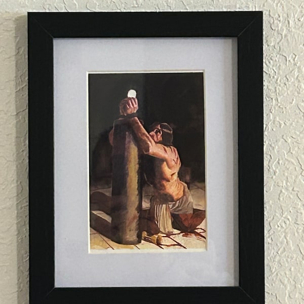 Jesus Scourged at the Pillar Art Print | Catholic First Communion Gift ...