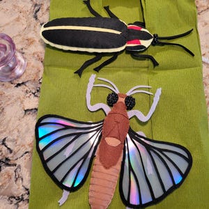 Realistic Firefly From Felt Figure Firefly Felted Fire Beetle for Young ...