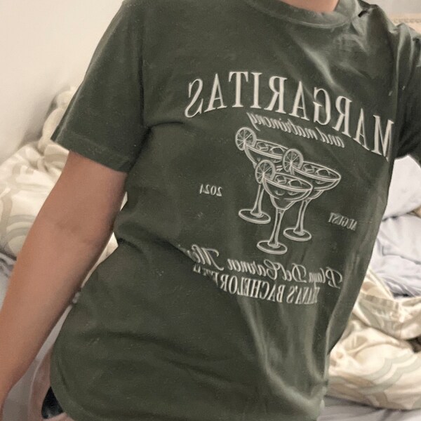 Maglietta Divertente Puzzletee Cocktail Margarita: T-Shirt Uomo Donna Con Ingredienti, Idea Regalo Originale, Cotone, Stampa Italiana