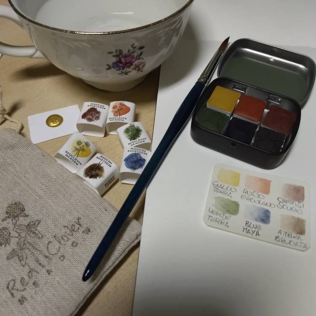 Miniature REAL Painting Water Color Set 1:6