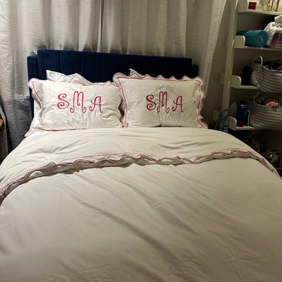 Dust Layered Ruffle Style Gathered Bedspread Set 100% Cotton - Etsy