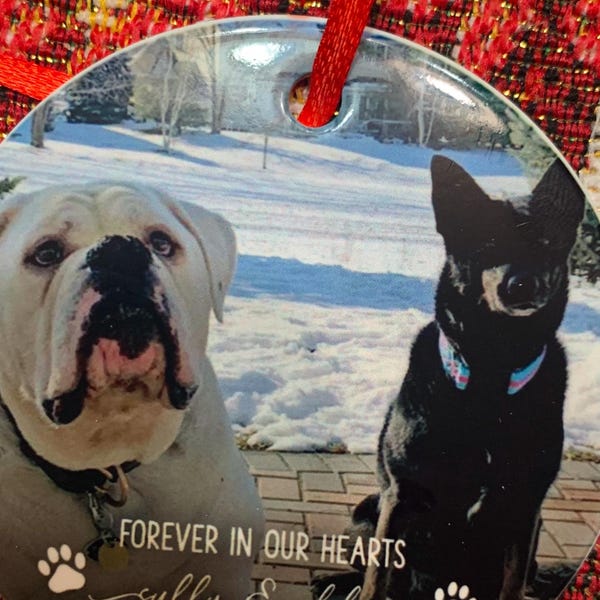 Personalized Memorial Dog Crystal Pendulum - Up to 4 Dogs - Best Gift For Dog Lovers main image 1