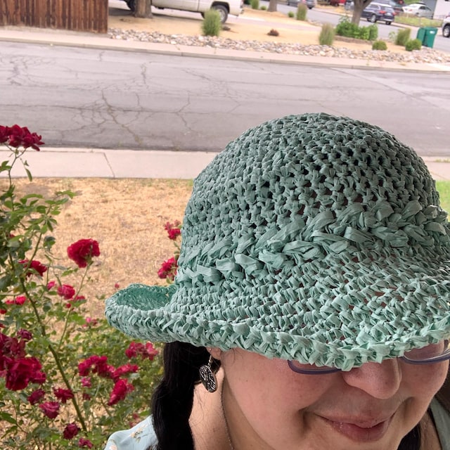 A customer's finished Wheatfield Sun Hat Crochet Pattern