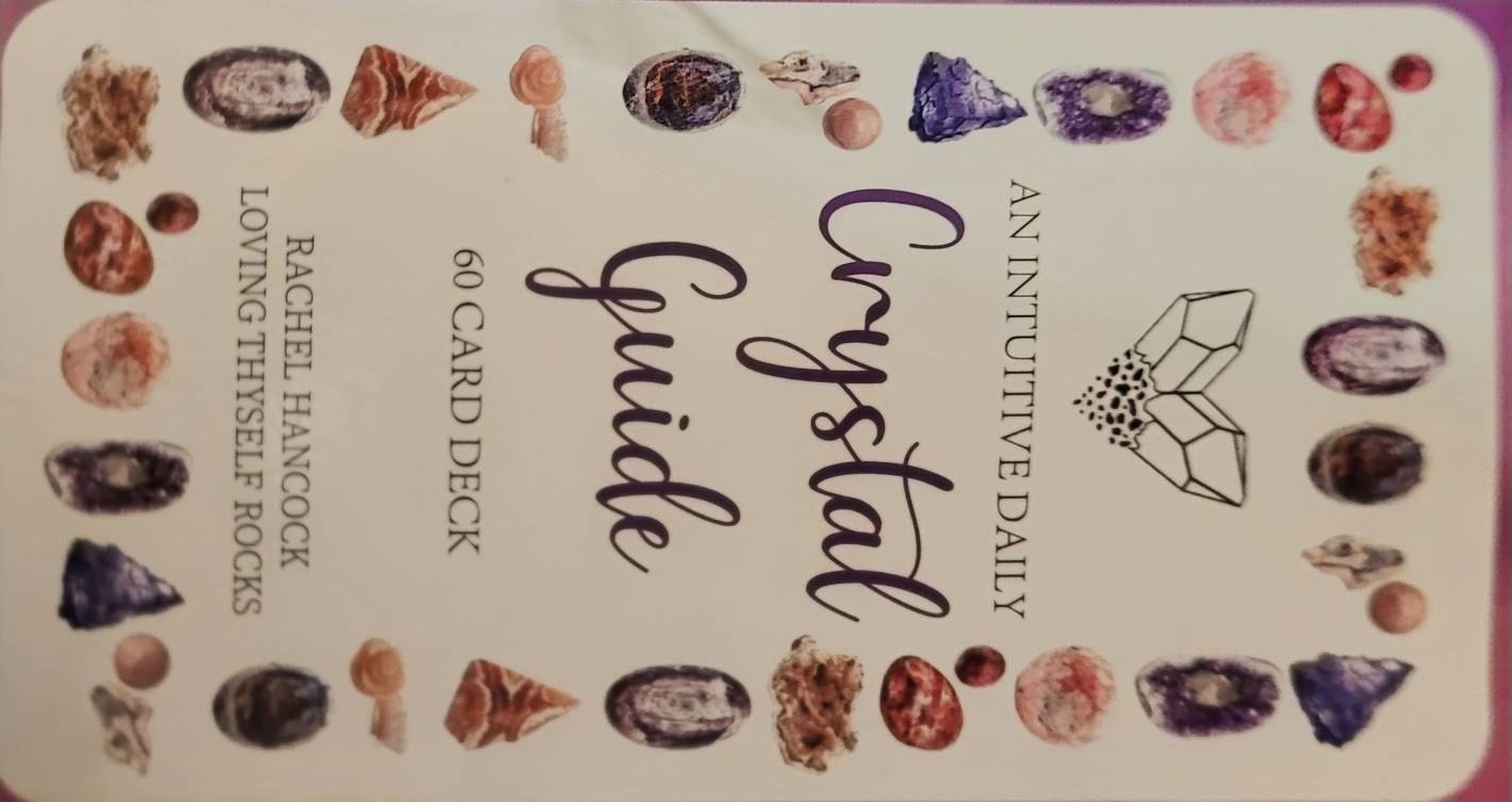 Intuitive 60 Card Crystal Deck - Made By Rachel - Healing Information Cards- Used like Tarot, Oracle or Angel Cards