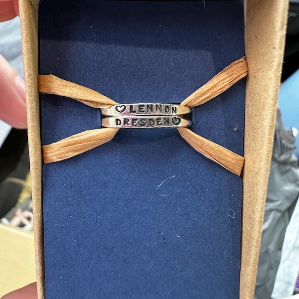 Personalized Name Russian Wedding Ring Necklace, Sterling Silver ...