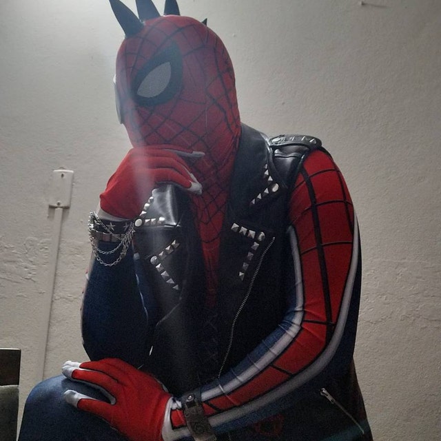 Spider Punk Spider Suit Costume Cosplay Spider-punk no Jacket Across the  Spider-verse Adult / Kids 