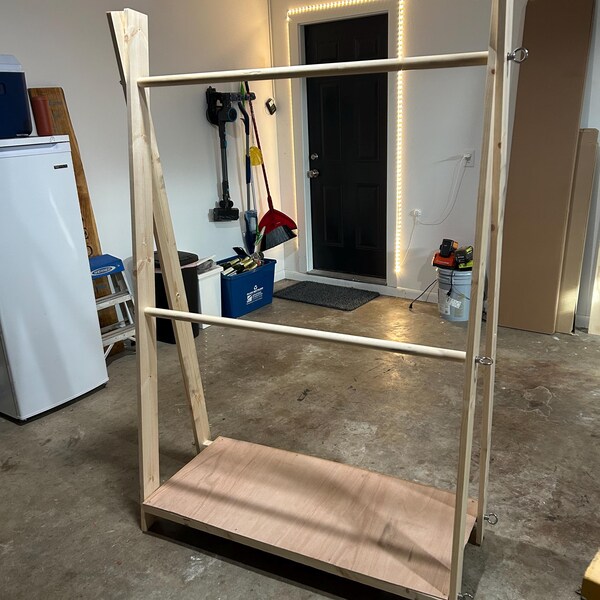 DIY Collapsible A-frame Clothing Rack Build Plans, Market Stall, Step ...