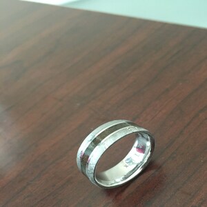 Titanium Baseball Rings lasered Baseball stitch design Aerospace grade titanium