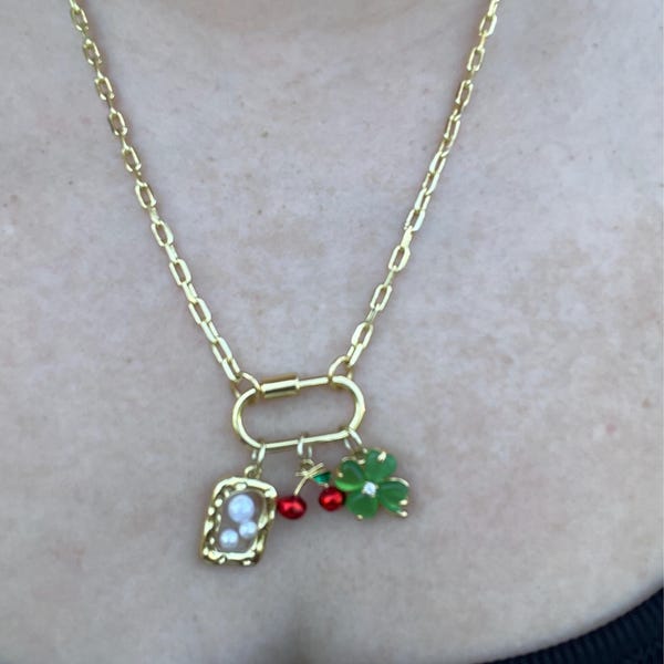 Build Your Own Custom Charm Necklace. Gold Charm Necklace. Custom Charm Necklace. Gift for Her
