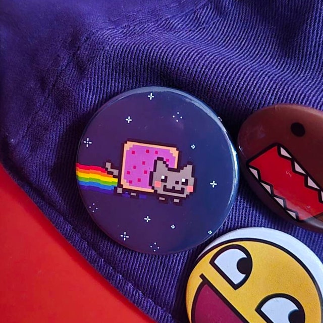 Nyan Cat - Pin Button Badge - Etsy