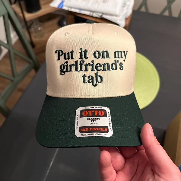 Put It on My Husbands Tab Hat | 5 Panel Two Tone Hat | Snapback Trendy ...