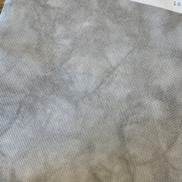 Hazy Grey Solid Cross Stitch Fabric, Textured, Aida Evenweave