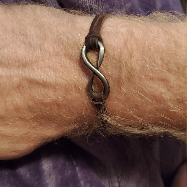 Infinity Bracelet 6th Anniversary Gift Iron Anniversary Gift Iron Bracelet Iron Jewelry Infinity Jewelry Etsy