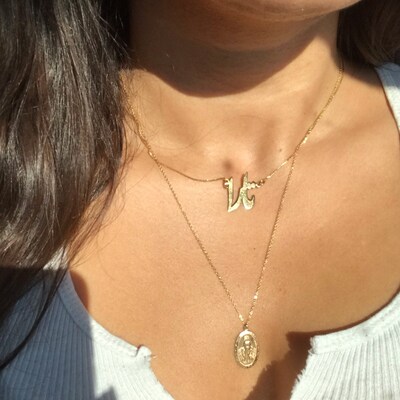 Gold Medallion Necklace 14K Gold Necklace Gold Coin - Etsy Canada