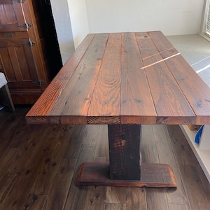 Reclaimed Timber Harvest Table - Etsy