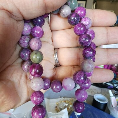6/8/10/12MM PURPLE AFRICA SUGILITE GEMSTONE ROUND LOOSE BEADS 15 - Foto 14