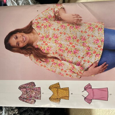 Patron Butterick B6755KK – Tunique Asymétrique Femme Grande Taille KK (26W-32W) – Ample Et Élégante