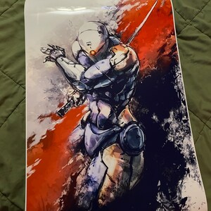 Grayfox Cyborg Ninja Frank Jaeger Cover Premium Poster (vectorized