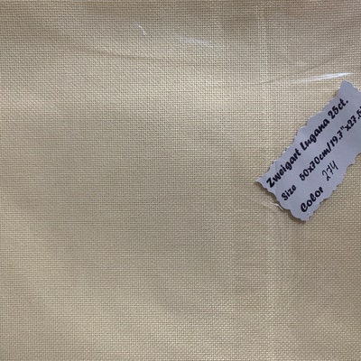 LUGANA 25 Count Evenweave Zweigart Fabric for Needework - Etsy