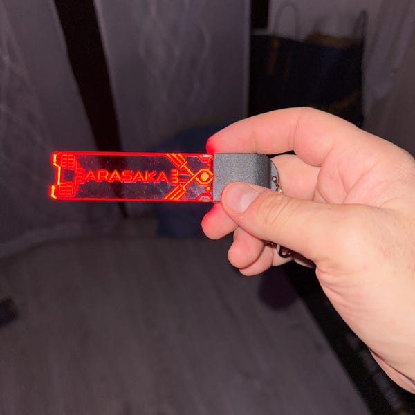 Futuristic Cyber LED Keychain | Different Designs - Circuit Board ...