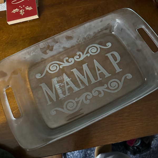 Personalized Engraved Glass Baking Dish, Custom Bakeware - Etsy