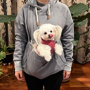 Roodie Pet Pouch Hoodie Cat Dog Small Pet Holder Cuddle