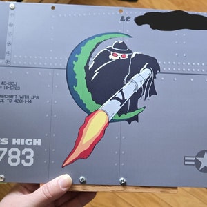 AC-130J Ghostrider V Gunship Aircraft Nose Art Panel - Etsy