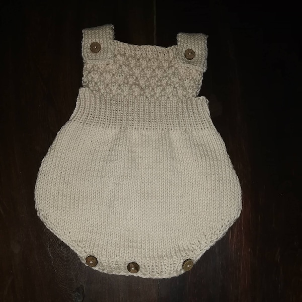Pineapple Romper Knitting Pattern | Baby Romper PDF Knitting Pattern ...