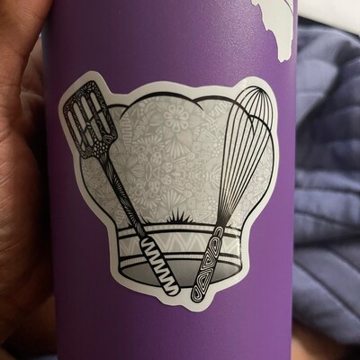 Chef Hat Sticker WATERPROOF - Etsy