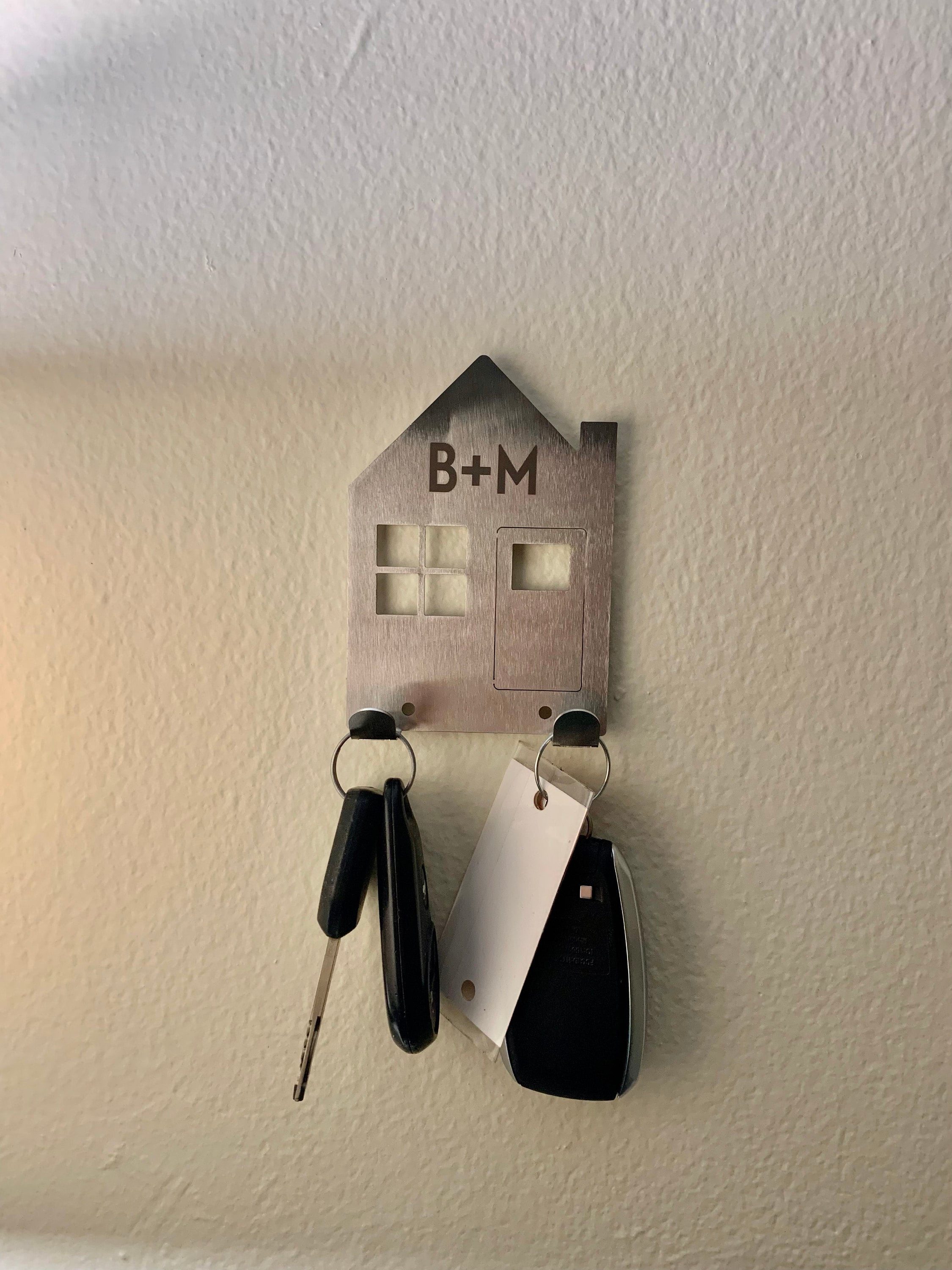 Personalised New Home Couples Key Holder