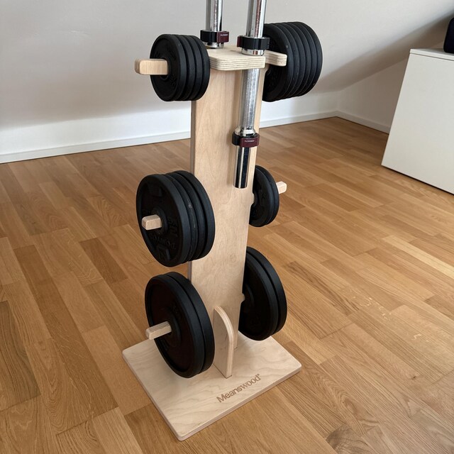 Keep up Weight Holder Tidy up the Gym Home Gym Weight Holder Disc Rack Vertical Disc Weight Holder Wood Etsy