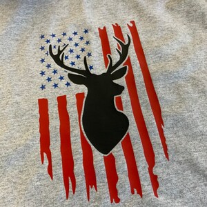 Distressed American Flag svg hunting svg deer svg | Etsy