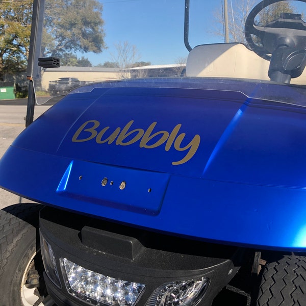 Golf Cart Decal Custom Golf Cart Decal Vinyl Decal Custom Cart Decals ...